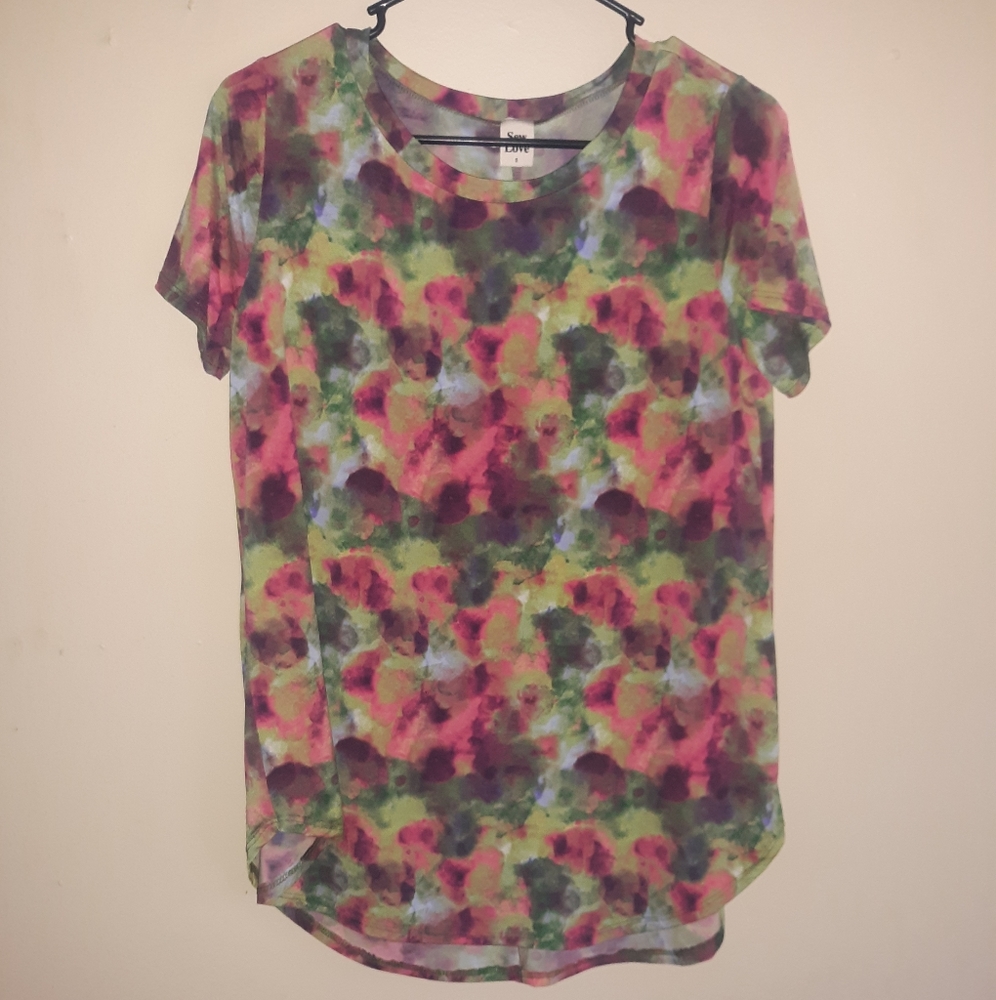 NWOT Abstract Print Boutique Top